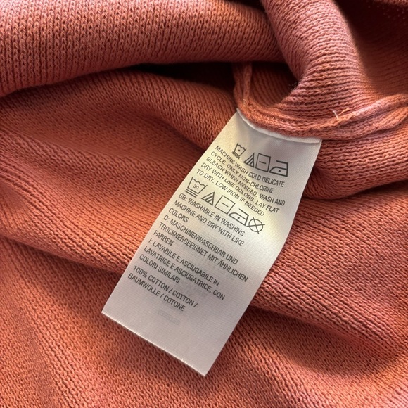 All Worthy Puffed Shoulder Long Sleeve Sweater 1X. Dusty Rose/Light Mauve - Picture 6 of 6